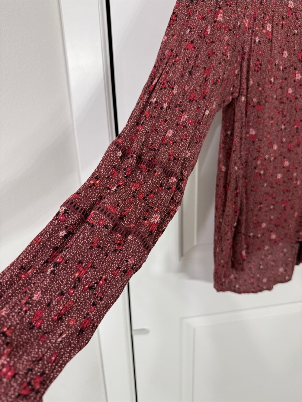 Knox Rose Rosewood Multi-Print Long Sleeve Top - Picture 4 of 7